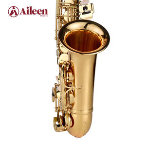 Saxofone <span class=keywords><strong>Alto</strong></span> Eb com Chave de F# Sopro de Madeira com Acabamento em Laca Dourada (SP1001G) - Product Image 4