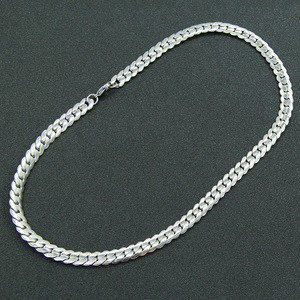 Collar de cadena lateral de acero de titanio brillante con bordes, estilo urbano y atrevido para discoteca, de moda, Tanjing Fashion Lijing - Product Image 3