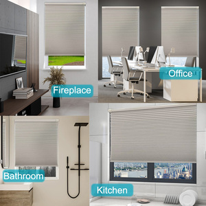 Tùy chỉnh tổ ong di động mù không dây không có khoan/công cụ đầy đủ Màn vải rèm cửa sổ mù màu - Product Image 6