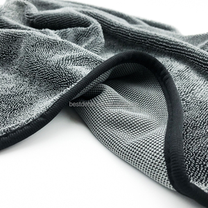 <span class=keywords><strong>Serviette</strong></span> de séchage pour voiture en microfibre à boucles torsadées, absorbante et à séchage rapide, 600 g/m², pour le detailing automobile et le nettoyage des accessoires de voiture - Product Image 3