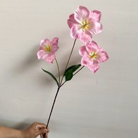 Nouvelles Tulipes Artificielles en Soie à 3 Têtes Style Moderne pour Décoration de Fond de Salle de Mariage, Centres de Table, Allée et Décoration Photo