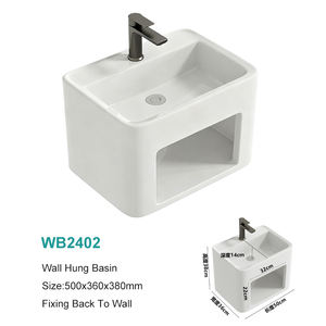 Model Baru <span class=keywords><strong>2026</strong></span> Kamar Mandi Mewah Modern Satu Unit Wastafel Gantung Dinding dengan Rak Mudah Dibersihkan - Product Image 3