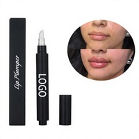 Gloss repulpant pour les lèvres à l'acide hyaluronique avec logo personnalisé, effet lissant et volume visible