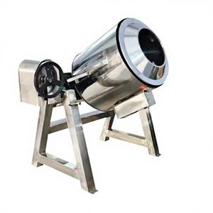 Machine de torréfaction rotative automatique robuste au GPL, en acier inoxydable, pour arachides, noix de cajou, graines, bouteilles et feuilles d'aluminium - Product Image 1