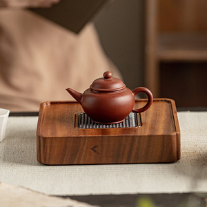 Walnut Wood Square <b>Tea</b> Tray Drainable Kung Fu <b>Tea</b> <b>Set</b> Modern Household <b>Tea</b> Table - Product Image 3