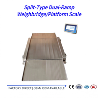 Balance de plateforme industrielle à rampe double détachable à LED, directement de l'usine, personnalisable OEM/ODM, en acier inoxydable 304