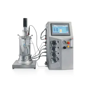 1 Thùng Jackted Thủy Tinh Phòng Thí Nghiệm Bioreactor Grainfather Hình Nón Lên Men Và Glycol Làm Lạnh Với Di Chuyển Giường Bioreactor Hệ Thống