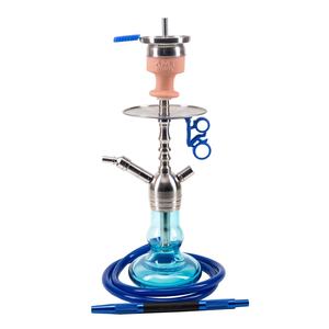 Mini Shisha Venta superior Alta calidad Plata Acero inoxidable 40CM <span class=keywords><strong>Amy</strong></span> <span class=keywords><strong>Deluxe</strong></span> Hookah Narguile Shisha Fumar Set Hookah - Product Image 1