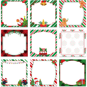 Blocchetti Adesivi Natalizi Creativi, <span class=keywords><strong>Note</strong></span> Colorate a Cartoni Animati per Ufficio, Messaggi per Studenti, Memo Rimovibili ad Alta Adesività - Product Image 5