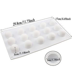 Dessert français sphérique gâteau <span class=keywords><strong>moule</strong></span> Mousse Silicone <span class=keywords><strong>moule</strong></span> créatif gâteau bricolage cuisson <span class=keywords><strong>moule</strong></span> à la main - Product Image 3