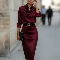 Robes décontractées en gros, blanc, noir, rouge, bleu, abricot, violet, plusieurs tailles, fournisseur OEM ODM