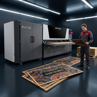 Impresora de inyección de tinta digital de una sola pasada Sunthinks SC1200, máquina de impresión comercial 2 en 1 para cajas de envío grandes, de corta y larga distancia.