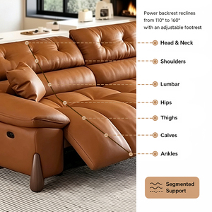 Sofás Reclinables Modernos de Alta Gama en Cuero Genuino con Respaldo Ajustable, Silenciosos y Cómodos, Multifuncionales, Modelo BD-RS-1 Zer - Product Image 2