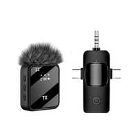 Microphones sans Fil Lavalier USB Mini, Plug and Play pour Streaming en Direct, Interviews et Conférences