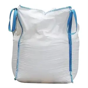 Wholesale 1 Ton 2 Tons PP Bulk Sacks Biodegradable PP Jumbo FIBC Ton Bags With Flat Bottom Discharge