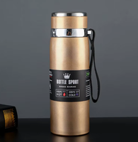 Termo de Acero Inoxidable 316 de Doble Pared con Aislamiento al Vacío de 1L, Botella de Agua Deportiva Portátil de Gran Capacidad, Regalos Empresariales de Plástico