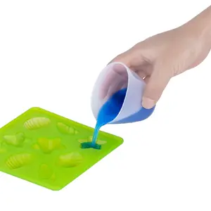 Nonstick Silicone Mixing Cups Glue Tools Cup 100ml Silicone Measuring Cup