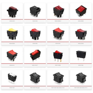 Đèn báo màu đỏ 10a125v 4pin 2 vị trí bật tắt spdt kcd1 công tắc Rocker hình bầu dục với tính năng chuyển đổi - Product Image 4