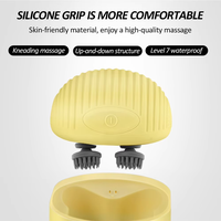 Masajeador Eléctrico para el Cuero Cabelludo IPX7 a Prueba de Agua 360 °   Masajeador de Cabeza para Aliviar el Estrés, Limpieza Profunda y Crecimiento del Cabello