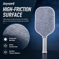 Raquette de pickleball USAPA légère en carbone avec bord en carbone à friction, entièrement en fibre de carbone, silencieuse, avec technologie de réduction du bruit