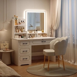 Phong cách châu Âu đơn giản hiện đại phòng ngủ bàn trang điểm bền bàn tích hợp bàn trang điểm - Product Image 5