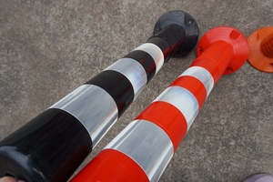 Poste delineador de tráfico Flexible e irrompible de <span class=keywords><strong>PU</strong></span>, poste de advertencia - Product Image 4