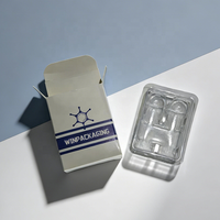 Boîte d'emballage personnalisée pour flacons avec insert, pour 2 flacons, boîte blanche 3ml 2 pièces avec cloison en blister