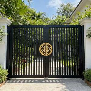 <span class=keywords><strong>Portail</strong></span> Électrique Moderne en Alliage d'Aluminium au Meilleur <span class=keywords><strong>Prix</strong></span>, Style Européen Mural, Finition Thermolaquée, pour Jardin Extérieur - Product Image 1