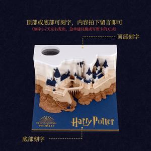 Exquisitos regalos <span class=keywords><strong>de</strong></span> vacaciones personalizables, Castillo Mágico con lámpara, escultura <span class=keywords><strong>de</strong></span> papel, arte, blocs <span class=keywords><strong>de</strong></span> notas 3D para escritorio <span class=keywords><strong>de</strong></span> escritura - Product Image 5