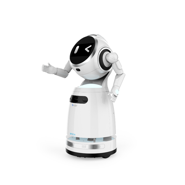 UBTECH Humanoid Robot Multilingual AI Receptionist Robot Smart Guide Robot Cruzr 1s with Facial Recognition Navigation