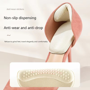 Women T Shape Sponge Heel <b>Pads</b> High Heel Shoe <b>Cushion</b> Inserts Heel Protectors Shoe Size Adjuster - Product Image 6