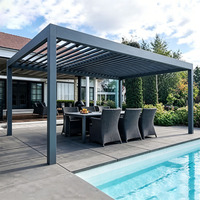Waterdichte afstandsbediening Bioclimatica systeem 3x3 3x4 4x3 4x6 louvre-dak gazebo gemotoriseerde glazen schuifdeuren