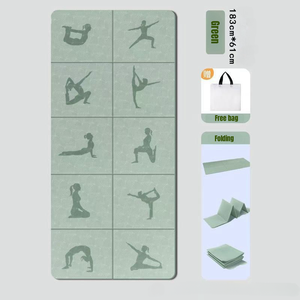 <span class=keywords><strong>Tapis</strong></span> de <span class=keywords><strong>yoga</strong></span> pliable en TPE écologique imprimé avec logo personnalisé de 4mm à 6mm d'épaisseur Logo laser antidérapant pour les voyages - Product Image 2