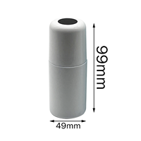 Haute qualité personnalisé 60ml tampon encreur rouleau boule bouteille conception personnalisée bouteille en plastique couleur noire liquide encre de timbre permanente