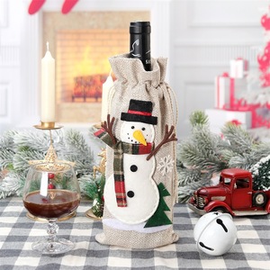 Christmas Wine Bottle Cover Christmas Tree Portable Champagne Wine Bag Cartoon Exquisite Wine Gift New Year Decor - Product Image 2
