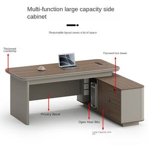 Silla de Oficina Ejecutiva de Madera de Estilo Moderno y Lujo Ligero, Combinación de <span class=keywords><strong>Altura</strong></span> Ajustable, Individual, para Jefes de Gran Clase - Product Image 4