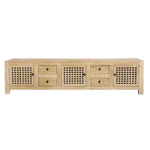 Mueble de almacenamiento de madera para sala de estar con cajones y estantes, unidad organizadora de muebles modernos para el hogar - Product Image 5
