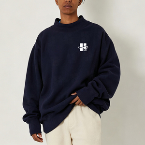 Sudadera Unisex con Cuello Alto, Personalizable con Apliques Bordados, 80% Algodón, 20% Poliéster, Sudadera Extra Grande para Hombre, Gran Venta - Product Image 2