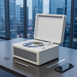 <span class=keywords><strong>Lecteur</strong></span> <span class=keywords><strong>CD</strong></span> Rétro Transfrontalier Multifonctionnel USB TF Qualité Sonore Portable <span class=keywords><strong>Mini</strong></span> Cadeau 10W de Puissance - Product Image 5