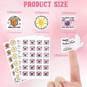 500 Pieces Thank You <b>Stickers</b> Small Business Shop Business <b>Stickers</b> Package Labels for Envelope Seals Gift Bags Packaging - Product Image 2