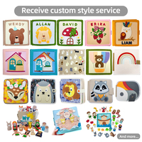 Livre en feutre religieux personnalisé Montessori écologique, jouets éducatifs pour enfants, livres silencieux, bébés de 1 à 6 ans, unisexe