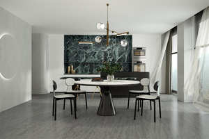 Losa de Piedra Sinterizada Verde de Lujo de 1600x3200 mm, 12 mm de Grosor, Superficie Pulida Suave, Antideslizante, para Interiores, Pasillos y Exteriores - Product Image 3