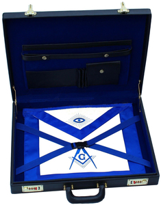 Étui de rang supérieur maçonnique en cuir neuf, étui de rang supérieur maçonnique, mallette de rang supérieur maçonnique - Product Image 1