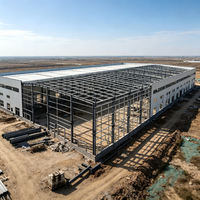 Structure en acier Q355B durable, entrepôt préfabriqué en métal robuste pour l'agriculture et l'industrie