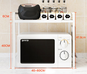 Su e giù per il Design di regolazione telescopica sinistra e destra cucina cremagliera forno a microonde impilabile e retrattile ripiano di stoccaggio - Product Image 4