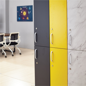 Hàn Quốc Thiết Kế Hiện Đại Tất Cả Các Màu Sắc Khung Thép Locker Tủ Chống Gỉ Vật Liệu Bằng Gỗ Cho Cá Nhân Lưu Trữ Nhỏ Gọn Làm Hàn Quốc - Product Image 3