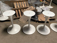 Jambes de pied de table de trompette Lifepursue Pied de table de tulipe Pied de meubles contemporains