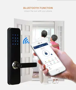 Intelligent Smart Lock Keyless Password wireless fingerprint scanner door lock