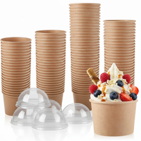 Fabricant de coupes à glace à la mangue en Chine, coupes à glace personnalisées avec logo, coupes à glace jetables avec couvercles, impression personnalisée de gelato