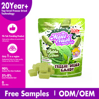 Bonbons soufflés lyophilisés en vrac Poudre de crème glacée aromatisée au matcha Saveurs de lait de coco fruité sucré Ingrédients Sucre